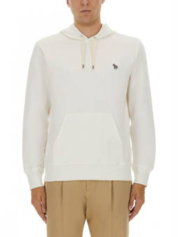 Ps By Paul Smith - White Logo Regular Hoodie (S)