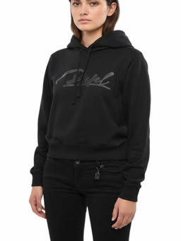 Diesel - Black Logo Hood Sweatshirt