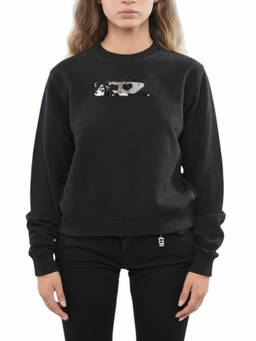 Diesel - Black Logo Crew Neck Sweatshirt (XXS)
