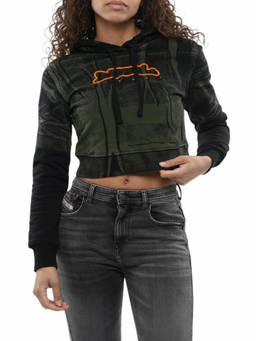 Diesel - Green Printed Hood Sweatshirt