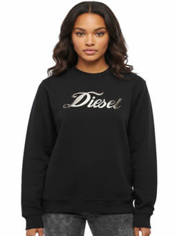 Diesel - Black Logo Crew Neck Sweatshirt (XL)