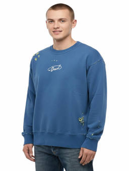 Diesel - Blue Crew Neck Sweatshirt