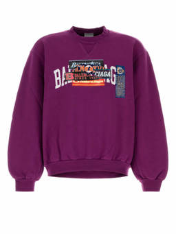 Balenciaga - Purple Crew Neck Sweatshirt