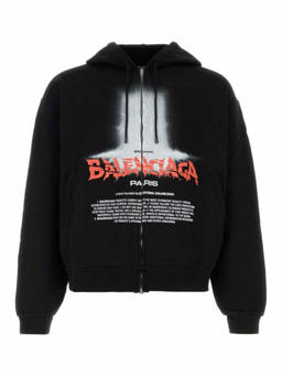 Balenciaga - Black Graphic Hoodie