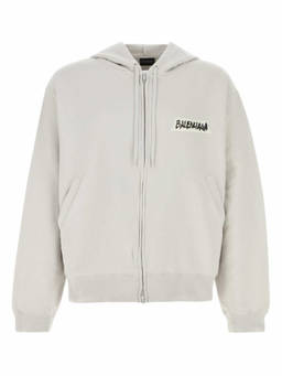 Balenciaga - White Zip-Up Hoodie