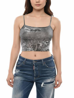 Diesel - Grey Printed Top