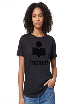 Isabel Marant - Black Logo Crew Neck T-Shirt (L)