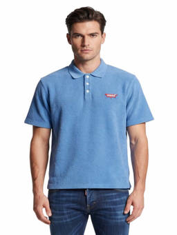 Dsquared2 - Blue Shirt Collar Polo T-Shirt