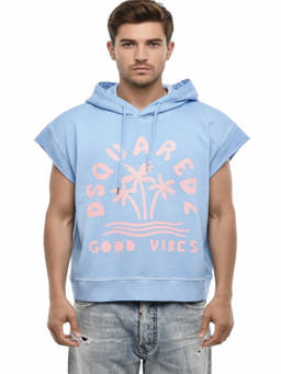 Dsquared2 - Light Blue Graphic Hoodie