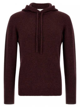 Roberto Collina - Maroon Wool Blend Hoodie