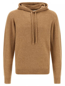 Roberto Collina - Beige Wool Blend Hoodie