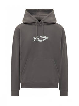 Y-3 - Grey Relaxed Logo Hoodie