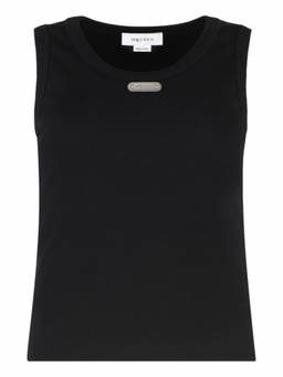 Alexander McQueen - Black Textured Round Neck Top (S)