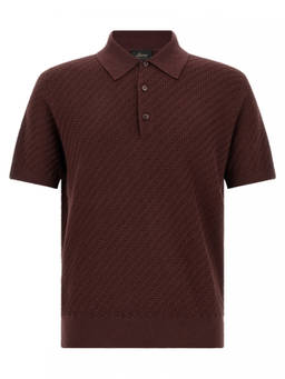 Brioni - Purple Shirt Collar Polo T-Shirt (XL)
