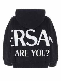Versace - Black Cotton Oversize Sweatshirt