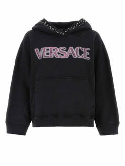 Versace - Black Cotton Oversize Sweatshirt