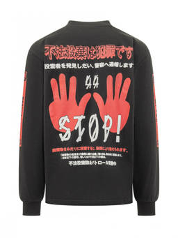 44 Label Group - Black Crew Neck Sweatshirt