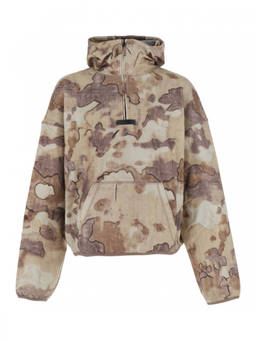 REPRESENT - Beige Camo Zip-Up Hoodie