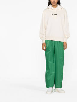 Jil Sander - White Logo Print Hoodie