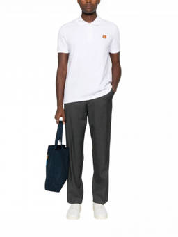 Maison Kitsune - White Fox Head Polo T-Shirt