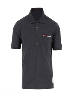 Thom Browne - Grey Pocket Polo T-Shirt
