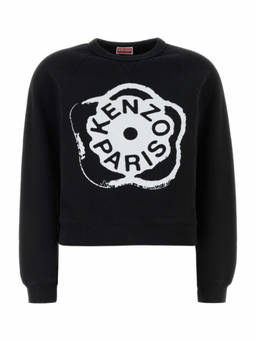 Kenzo - Black Crew Neck Logo Print Sweatshirt