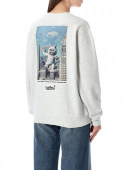 Carhartt WIP - Light Grey Crew Neck Logo Sweatshirt (S)