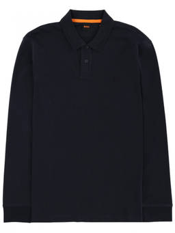 Boss - Navy Blue Full Sleeves Polo T-Shirt