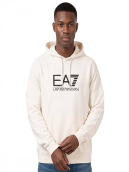 EA7 Emporio Armani - White Logo Hoodie (M)
