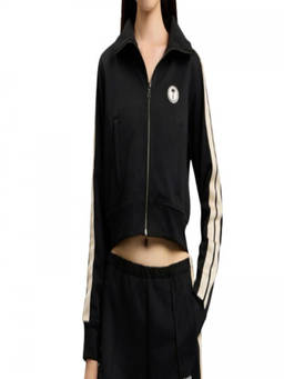 Palm Angels - Black Logo Shirt Collar Sweatshirt
