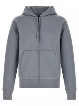 Boss - Grey Relaxed Logo Hoodie