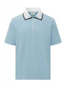 Casablanca - Light Blue Solid Polo T-Shirt
