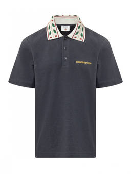 Casablanca - Dark Blue Logo Polo T-Shirt