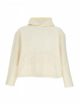 Rier - White Solid Sweatshirt