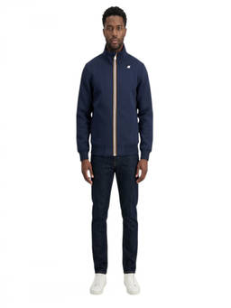 K-Way - Blue Mock Collar Sweatshirt