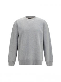 BALMAIN - Grey Crew Neck Sweatshirt