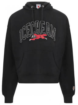 ICECREAM - Black Relaxed Logo Hoodie
