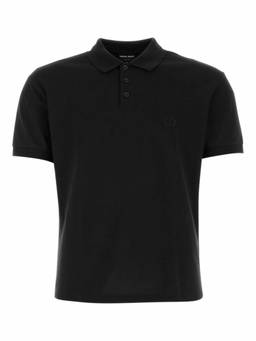 Giorgio Armani - Black Stretch Piquet Polo T-Shirt