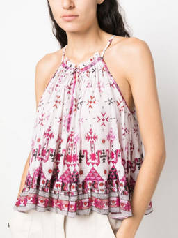 Marant Etoile - White Fabino Printed Top (M)