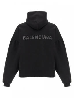 Balenciaga - Black Balenciaga Back Strass Hoodie (M)