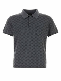 Gucci - Grey Shirt Collar Polo T-Shirts
