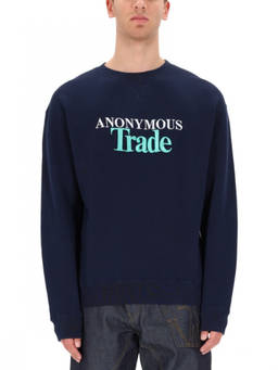 JW Anderson - Navy Blue Graphic Sweatshirt