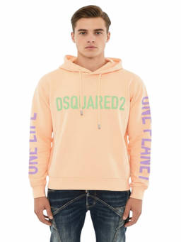 Dsquared2 - Orange Graphic Logo Hoodie (M)