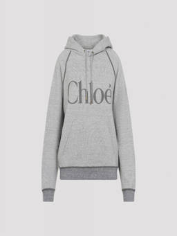 Chloe - Grey Logo Hoodie (S)