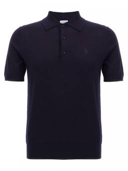 Burberry - Navy Blue Polo T-Shirt (S)