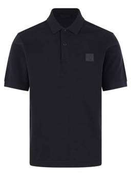 Stone Island - Navy Blue Logo Patch Polo T-Shirt (M)