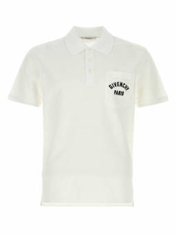 Givenchy - White Piquet Polo T-Shirt