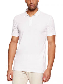 Boss - White Solid Polo T-Shirt (2XL)
