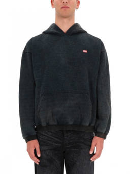 Diesel - Black Logo Relaxed Hoodies
