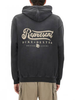 REPRESENT - Black Logo Relaxed Hoodies (M)